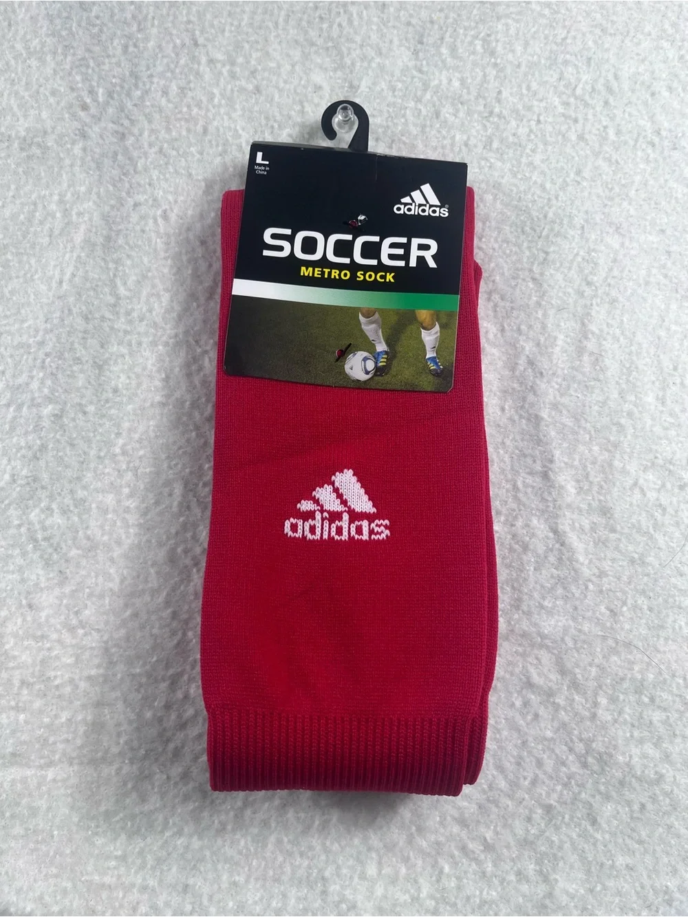 adidas Men’s Red Soccer Metro Athletic Socks